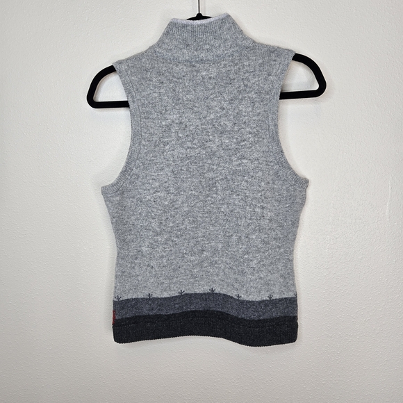 Woolrich Heather Gray Zip-Up Vest 100% Lamb's Wool - Picture 2 of 15